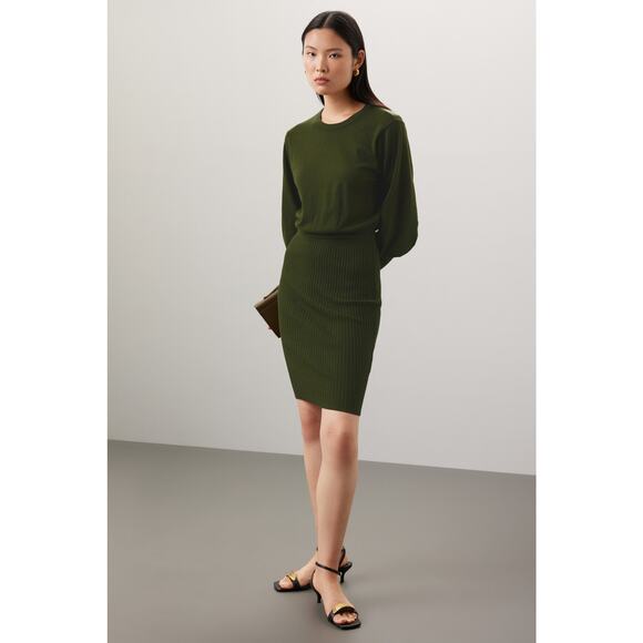 TOCCIN X RTR Ribbed Midi Dress - Size Small - Picture 3 of 8